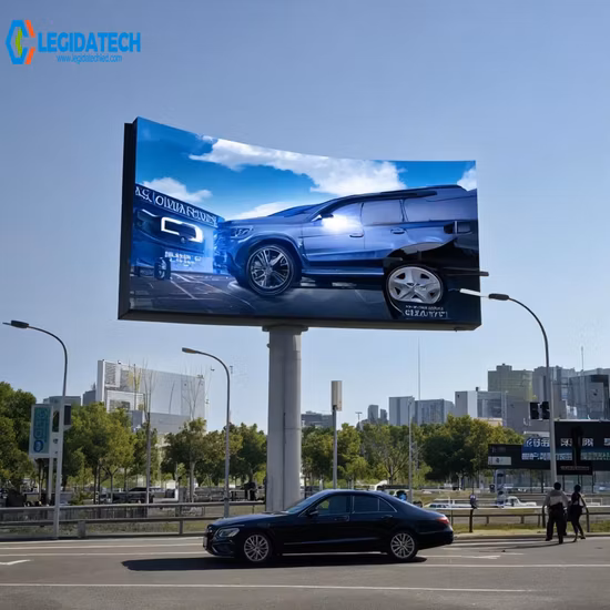 Outdoor 3D-Großbild-Video-LED-Nachrichtenanzeige P4-Poster-Anschlagtafel für Werbung