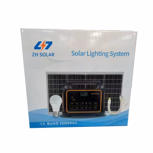 Tragbares Solar-Mini-Home-Panel-Set für die Beleuchtung zu Hause und zum Aufladen von Telefonen